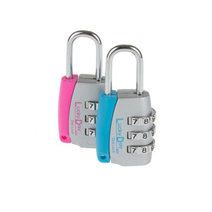 Lucky Day Mini Combination <b>Lock</b> 3 Digits Resettable Zinc Alloy Chrome Finish Travel Security Padlock - Product Image 1