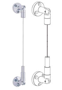 Système d'affichage de <span class=keywords><strong>suspension</strong></span> de <span class=keywords><strong>plafond</strong></span> de câble en laiton système d'affichage d'étagère de tige de matériel de mur de plancher avec le système de câble - Product Image 5