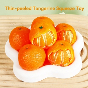 Plastic Simulated Fruit Squishy Peelable Mango Durian Banana Orange Sensory Fidget Anti-Stress Toy with Slow Rebound - Product Image 5