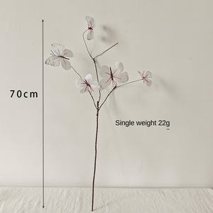 สมุดสีแดงเล็กๆ ออนไลน์ ภาพจำลองการระเบิดสีแดง กิ่งไม้แห้ง ผีเสื้อ บ้าน สวน หน้าต่าง ดอกไม้ 3 มิติ ผีเสื้อในฝัน - Product Image 3