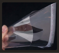 Sacs en cellophane auto-adhésifs, petits sacs en plastique transparents, sacs OPP réutilisables auto-adhésifs