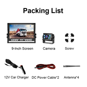 Cámara de Reversa Inalámbrica de 9 Pulgadas, Asistencia de Reversa para Automóvil, Cámara de Reversa Inalámbrica de 720P con Visión Nocturna, Cámara de Visión Trasera para Camiones - Product Image 5
