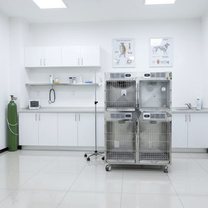 Лидер продаж, роскошная клетка для домашних животных, большая домашняя ветеринарная коробка для кошек и собак из нержавеющей стали, лидер продаж, клетка для домашних животных - Product Image 6