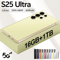 Teléfono Inteligente S25 Ultra de 6.8 Pulgadas, 5G, 16 GB + 1 TB de Almacenamiento, CPU Deca Core, Cámara Trasera de 108 MP, HD, LTE, CDMA, 8000 mAh, Desbloqueado