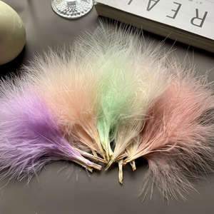 Gran oferta, plumas de pluma de sangre de marabú de pavo de alta calidad de 3-5 "para Material de pesca de atado de moscas de Carnaval - Product Image 4