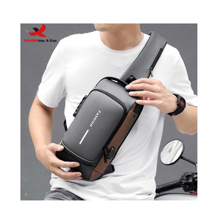 Bolso de Pecho Personalizado, Impermeable, Antirrobo, con USB, Bandolera, para Hombre, de un Solo Hombro - Product Image 2