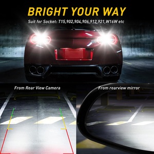 Auxito Lỗi Miễn Phí <span class=keywords><strong>912</strong></span> 921 T15 <span class=keywords><strong>LED</strong></span> Bóng Đèn 2000 Lumens Sáng CSP 9-smd Cắm Và Chơi Cho Sao Lưu Xếp Đèn 6500K Trắng - Product Image 3