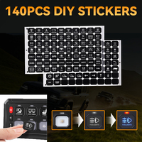 Panel de Interruptores de Luces Todoterreno RGB de 8 Canales, Interruptores de Circuito LED de 12 V para Camiones, SUV, ATV, UTV, 4x4