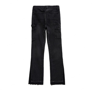 Slim Fit Premium Stretchy Denim Material Carpenter Flare <b>Jeans</b> for <b>Men's</b> - Product Image 2