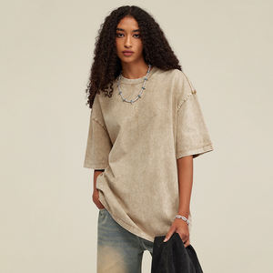 新しいホットファッショナブルなカスタムブランクメンズ<span class=keywords><strong>T</strong></span>シャツクールボーイストリートウェア綿100% メンズウォッシュ特大<span class=keywords><strong>T</strong></span>シャツ - Product Image 4