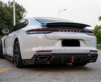 Utilisé pour Porsche Panamera 971.2 M style sec en fibre de carbone jupes latérales de lèvre avant et kit de carrosserie de diffuseur arrière