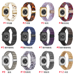 สายรัดข้อมืออัจฉริยะ Correa สายนาฬิกาอัจฉริยะสำหรับผู้ชายสายนาฬิกาอัจฉริยะทำจากยางเรซินสำหรับ <span class=keywords><strong>Apple</strong></span> <span class=keywords><strong>Watch</strong></span> อัลตร้าซีรีส์10 9 8 <span class=keywords><strong>7</strong></span> - Product Image 5