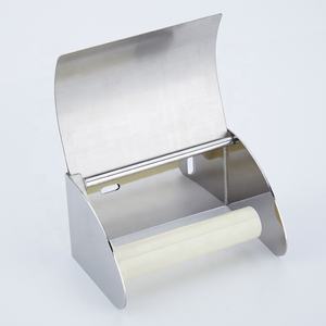 Estilo europeo de acero inoxidable baño tejido titular de papel de pared impermeable rollo de papel higiénico titular con estante - Product Image 3