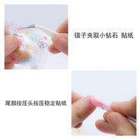 Ensemble de pinces à ongles de haute qualité, mini-bâtonnets de polissage, bâtonnets en bois d'oranger, repousse-cuticules et pinces à gemmes à pointe incurvée