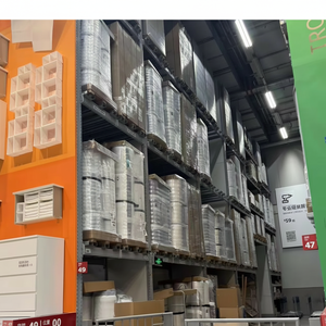 2021 góndola metálica moderna de doble cara estantes sólidos recubiertos de polvo epoxi independientes de alta resistencia estante de supermercado - Product Image 1