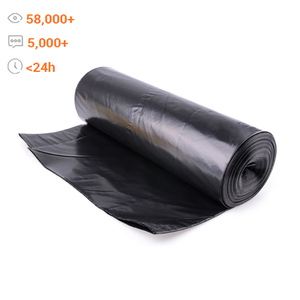 high strong quality black color plastic trash bag compostable biodegradable bin liners plastic garbage bag