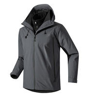 Veste d'hiver matelassée pour homme avec rembourrage 90% duvet de canard blanc, capuche amovible, impression graphène, personnalisable, vente en gros