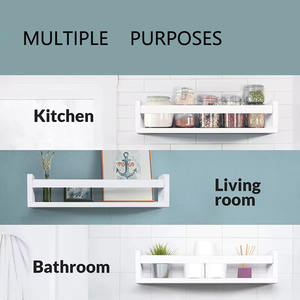 Estantes flotantes para pared, estantería blanca para niños, para habitaciones infantiles, estantes de libros para guardería, estante de libros para dormitorio - Product Image 5