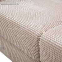 Chinesischer Hersteller Hochdichter Schaumstoff Cordstoff Vakuumverpacktes Kompressions-Knochenloses Sofa 2-Sitzer-Sofa (Im Karton)