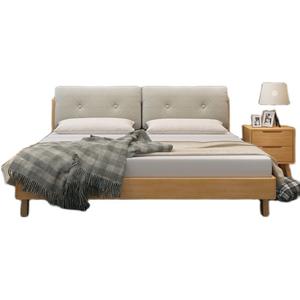 Muebles Comerciales Modernos y Económicos, Estructura de Cama de Madera con Cabecera Tapizada para Hotel, Apartamento, Alquiler Airbnb, Juego de Dormitorio - Product Image 6