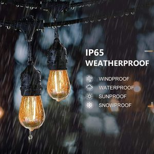 Chaîne de lumière Led S14 E27, éclairages suspendus, imperméable, lumière d'extérieur, guirlandes, lampes de Patio pour jardin bistrot - Product Image 4