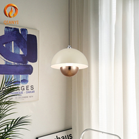 Lustre suspendu en forme de bourgeon de fleur à LED noir et blanc, salon, cuisine, chambre à coucher, lustre à capteur, restaurant européen, lampes de bar