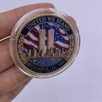 Pièce de monnaie commémorative 9/11 : Ne pas oublier les héros, les Tours Jumelles, l'aigle – Pièce de monnaie en or de collection