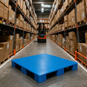 Nem dayanıklı plastik tepsi, süpermarket depoları ve fabrika yükseltilmiş baz endüstriyel tepsiler için büyük boy 1200*600*140mm - Product Image 1