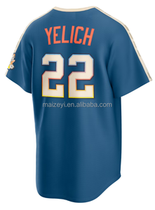 Qualité supérieure, cousu avec soin, City Connect 2026 # 22 Christian Yelich # 11 Jackson Chourio # 2 maillots de baseball américains Brice Turang Stitch - Product Image 3