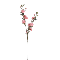 Bunga Kamelia RTS Promotional Single Stem 15 Tangkai Warna Pink Autumn Victory, Bunga Teh Gunung 90cm untuk Dekorasi Toko, Pernikahan, dan Rumah