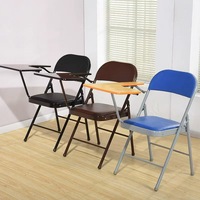 Chaises pliantes pour salle de classe, salle de réunion, formation, université, étudiants, avec tablette d'écriture