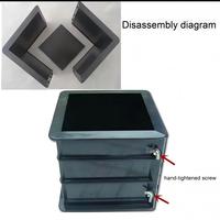 Cubo Desmontable de Plástico ABS de Alto Rendimiento de 150*150*150mm para Pruebas de Bloques de Hormigón, Venta al Por Mayor, 1 Año de Garantía