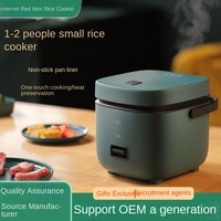 Neu in Mini Elektro Reiskocher Intelligenter automatischer Haushalts küchen kocher 1-2 Personen Smart Cooker 1.2L