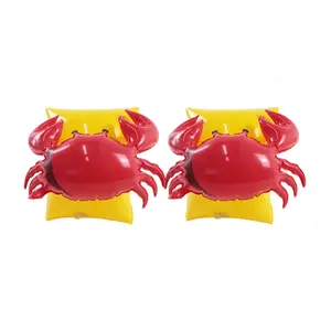 Crab arm ring inflatable arm floats summer articulated ring summer baby arm band for beach pool learning to swimming