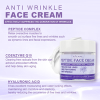 Crème pour le visage coréenne sans cruauté, anti-rides et raffermissante, avec coenzyme Q10 et acide hyaluronique, crème pour le visage liftante et raffermissante aux peptides
