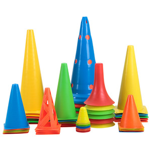 PE malzeme çeviklik koni eğitim ekipmanları futbol basketbol engeller için işaret disk sarma çubuk dondurma konik kova kazık - Product Image 1