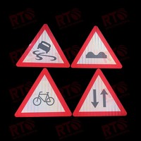 Panneaux de signalisation de chantier réfléchissants personnalisés par le fabricant, DANGER, ATTENTION, zone de construction, signalisation de sécurité, bande réfléchissante magnétique