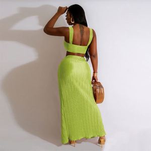 Nouvelle mini-jupe en dentelle taille haute pour femmes, froncée, avec cordon de serrage, sexy, moulante, fendue, club, froissée, irrégulière, orange, fête - Product Image 6
