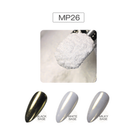 Poudre à ongles miroir magique de marque privée, pigment chromé bricolage pour paillettes, changement de couleur et nail art miroir