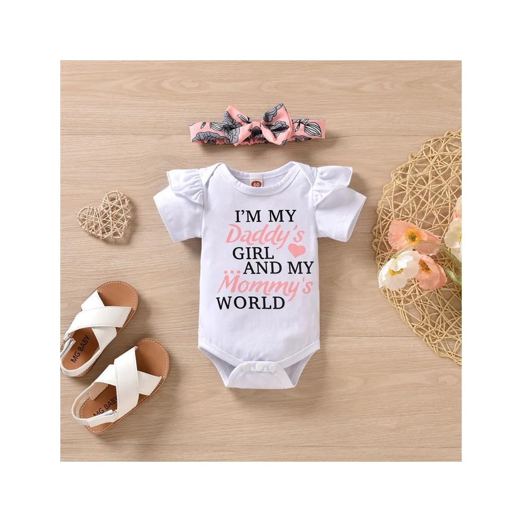 Fall 2021 new born baby girls Korean new children's clothes baby fashion suit casual short sleeve crawl suit