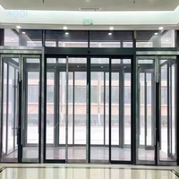Sistem Pintu Geser Aluminium Modern Cerdas dengan Motor AC Kapasitas Beban 300KG untuk Penggunaan Rumah Sakit, Sensor Kontrol Jarak Jauh Internal