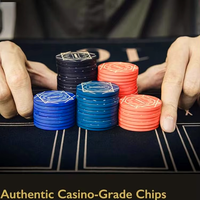 Jetons de poker ChenSheng personnalisés, écologiques et durables, 40 mm, épaisseur 3 mm - Utilisation professionnelle pour les jeux de hasard, matériaux en plastique et en céramique