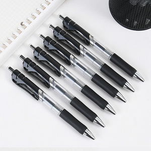 Brief List Of Office Supplies K35 Ballpoint <b>Pen</b> 0.5Mm Black Press Closure Bullet Tip General Writing Office Signature - Product Image 1