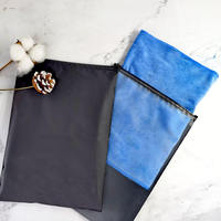 Noir de haute qualité pour vêtements emballage recyclé personnalisé sacs en plastique givré zippé sac zip-lock