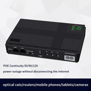 Mini onduleur DC POE, alimentation électrique, capacité de la batterie 10400mAh, monophasé, écran LCD, alimentation sans interruption pour routeur WiFi, 60Hz - Product Image 3