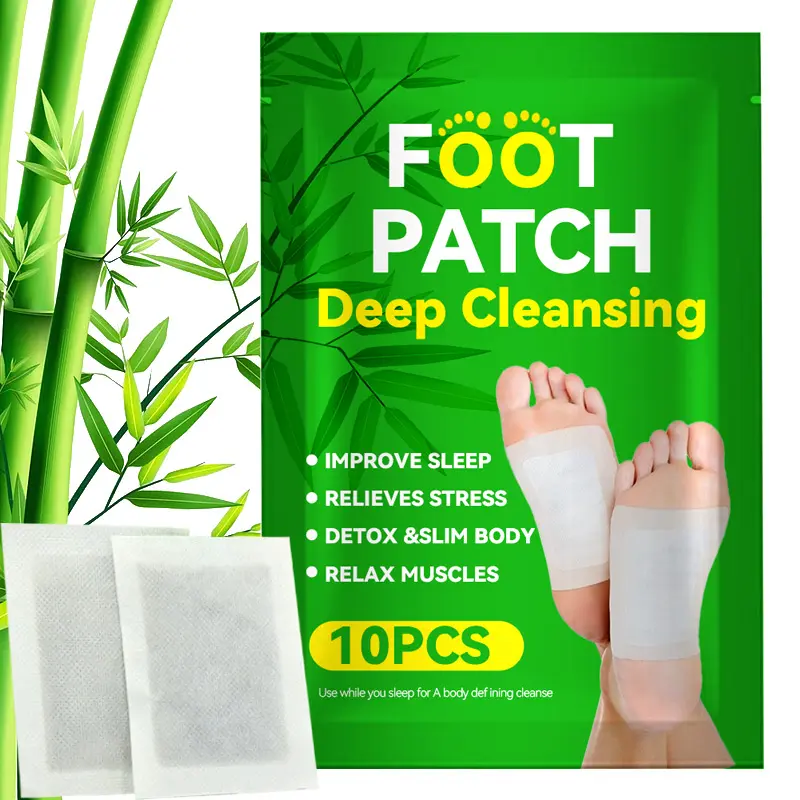 Hot selling foot detox pads relax feet patch pain relief patches for promoting sleeping weight loss deep cleansing pied