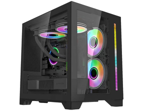Boîtier d'ordinateur de jeu grand espace en verre, ventilateur led, <span class=keywords><strong>tour</strong></span> moyenne <span class=keywords><strong>ATX</strong></span>, <span class=keywords><strong>pc</strong></span> de jeu, boîtier rvb - Product Image 6