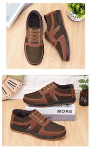 Zapatos de tela para primavera y otoño con suela de tendón de vaca para hombre, antideslizantes, casuales, de una pieza, estilo para caminar. - Product Image 4