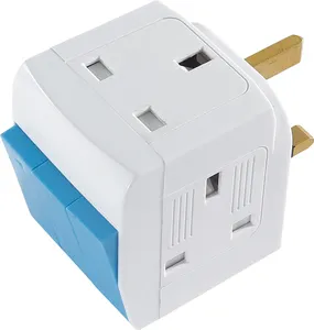 hot sale 13A 250V 3-way UK adaptor plug