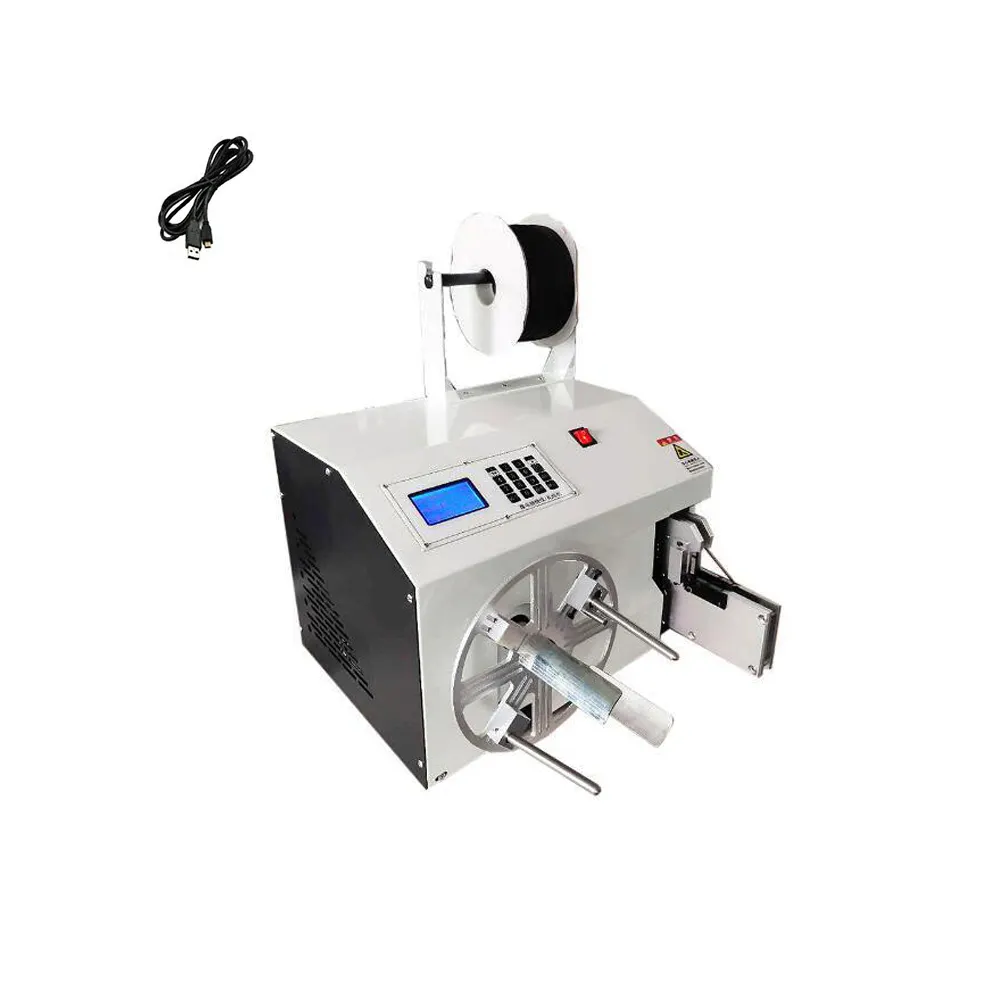 Customize cable wire winding tie wrap and tie machine automatic cable coiling machine cable winding and tying machine